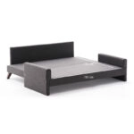 Καναπές - κρεβάτι Bella  τριθέσιος υφασμάτινος χρώμα ανθρακί 208x81x85εκ.