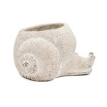 Artekko Cement Μπεζ Τσιμεντένιο Διακοσμητικό Δοχείο Κασπώ (21x18x12)cm