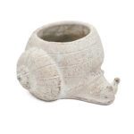 Artekko Cement Μπεζ Τσιμεντένιο Διακοσμητικό Δοχείο Κασπώ (21x18x12)cm
