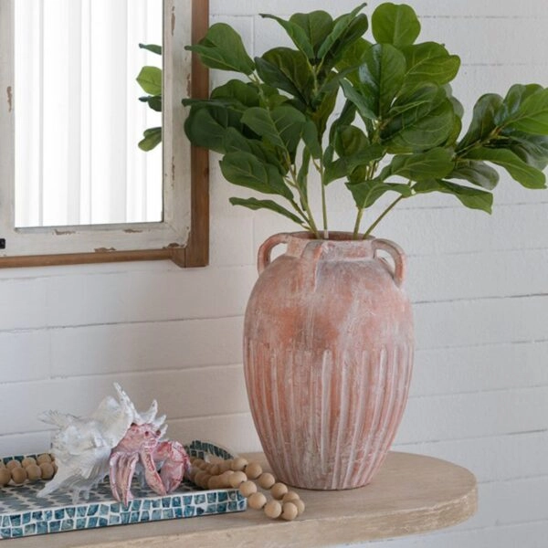 Artekko Candia Βάζο από Τερακότα (25.5x25.5x36)cm