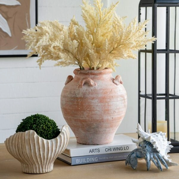 Artekko Candia Βάζο από Τερακότα (22x22x24.5)cm