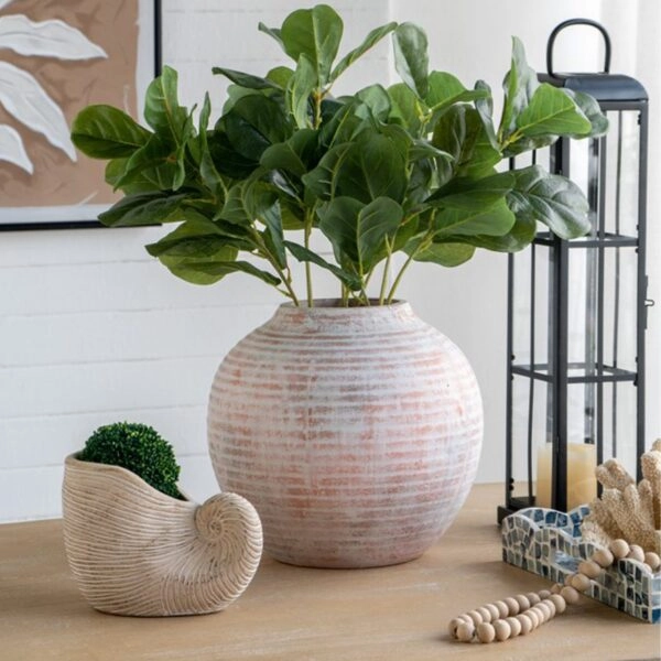 Artekko Candia Βάζο από Τερακότα (30x30x29)cm