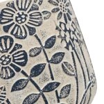 Artekko Cement Μπεζ Τσιμεντένια Διακοσμητικά Κασπώ με Σχέδια (18x18x17)cm 2pcs