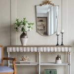 Artekko Candia Βάζο από Τερακότα σε Μπρονζέ με Μπεζ (20x20x38)cm