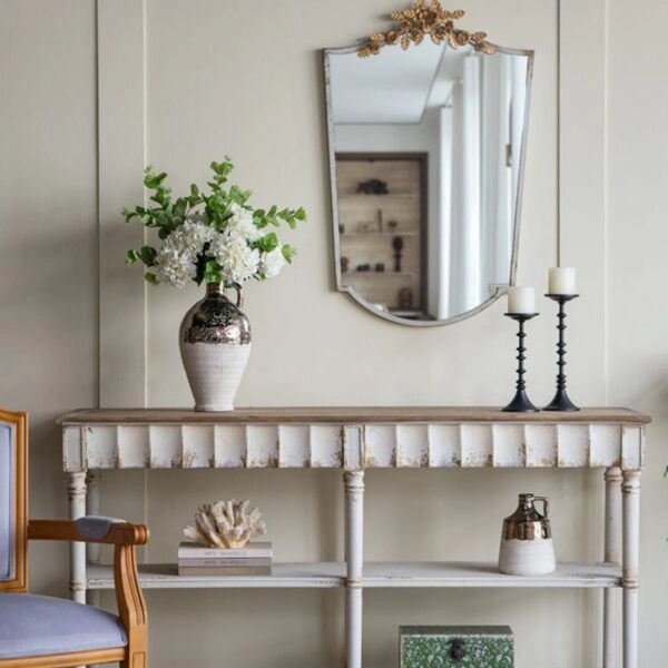 Artekko Candia Βάζο από Τερακότα σε Μπρονζέ με Μπεζ (20x20x38)cm