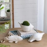 Artekko Andes Λευκό Κεραμικό Κασπώ (24x16.5x14)cm