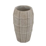 Artekko Cement Μπεζ Τσιμεντένιο Βάζο (18x18x30.5)cm