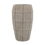 Artekko Cement Μπεζ Τσιμεντένιο Βάζο (18x18x30.5)cm