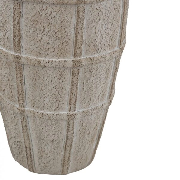 Artekko Cement Μπεζ Τσιμεντένιο Βάζο (18x18x30.5)cm
