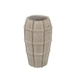 Artekko Cement Μπεζ Τσιμεντένιο Βάζο (13x13x23.5)cm