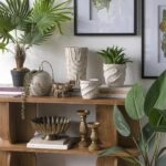 Artekko Cement Μπεζ Τσιμεντένια Κασπώ (18x18x18)cm 2pcs