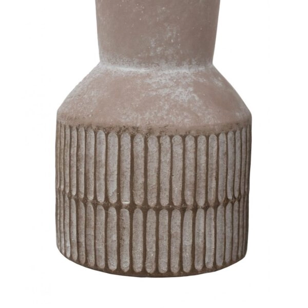 Artekko Cement Καφέ Τσιμεντένια Βάζα (9.5x9.5x15)cm 3pcs