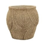 Artekko Cement Καφέ Τσιμεντένιο Κασπώ (20.5x20.5x20)cm