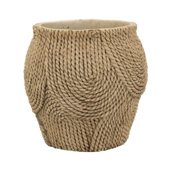 Artekko Cement Καφέ Τσιμεντένιο Κασπώ (20.5x20.5x20)cm