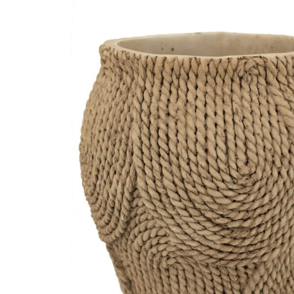 Artekko Cement Καφέ Τσιμεντένιο Κασπώ (20.5x20.5x20)cm