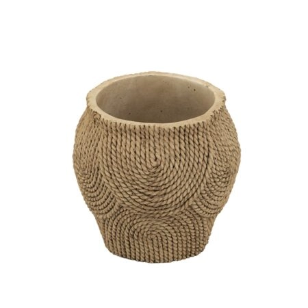 Artekko Cement Καφέ Τσιμεντένιο Κασπώ (20.5x20.5x20)cm