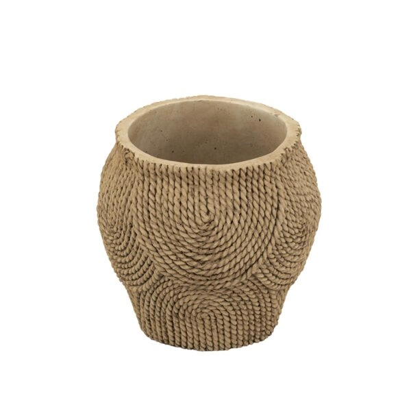 Artekko Cement Καφέ Τσιμεντένιο Κασπώ (20.5x20.5x20)cm