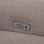 ΓΩΝΙΑΚΟΣ ΚΑΝΑΠΕΣ ΜΕ RECLINE ORACLE HM3290.02 ΜΠΕΖ ΥΦΑΣΜΑ 293x293x98Υεκ.