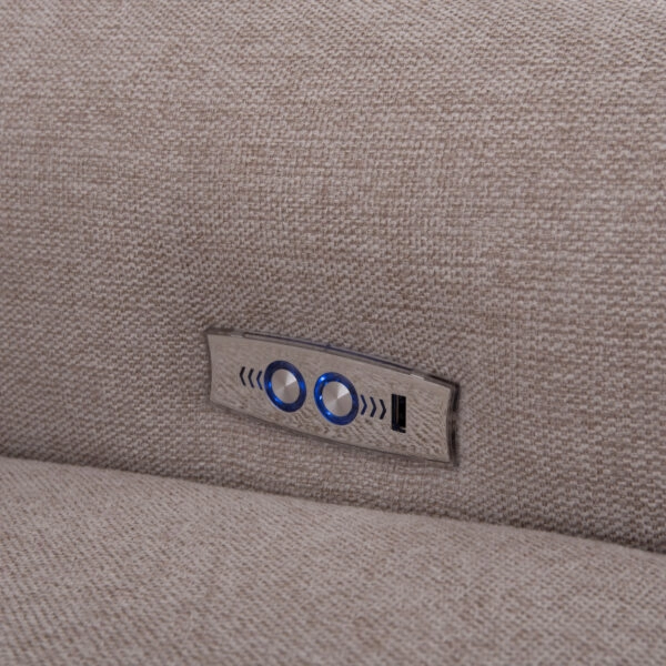 ΓΩΝΙΑΚΟΣ ΚΑΝΑΠΕΣ ΜΕ RECLINE ORACLE HM3290.02 ΜΠΕΖ ΥΦΑΣΜΑ 293x293x98Υεκ.