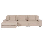 ΚΑΝΑΠΕΣ ΑΡΙΣΤΕΡΗ ΓΩΝΙΑ CRANFIELD HM3287.02L ΜΠΕΖ ΡΙΓΕ ΥΦΑΣΜΑ 313x169(γωνία)x80Υεκ.