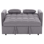 ΚΑΝΑΠΕΣ ΚΡΕΒΑΤΙ 2-ΘΕΣΙΟΣ BORG HM3289.01 ΓΚΡΙ ΥΦΑΣΜΑ 142x94x78Υεκ