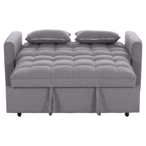 ΚΑΝΑΠΕΣ ΚΡΕΒΑΤΙ 2-ΘΕΣΙΟΣ BORG HM3289.01 ΓΚΡΙ ΥΦΑΣΜΑ 142x94x78Υεκ