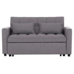 ΚΑΝΑΠΕΣ ΚΡΕΒΑΤΙ 2-ΘΕΣΙΟΣ BORG HM3289.11 ΓΚΡΙ ΥΦΑΣΜΑ 142x94x78Υεκ