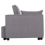 ΚΑΝΑΠΕΣ ΚΡΕΒΑΤΙ 2-ΘΕΣΙΟΣ BORG HM3289.11 ΓΚΡΙ ΥΦΑΣΜΑ 142x94x78Υεκ