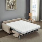 ΚΑΝΑΠΕΣ-ΚΡΕΒΑΤΙ ΜΕ ΑΝΑΔΙΠΛ.ΣΤΡΩΜΑ ETUDINE HM3311.02 ΜΠΕΖ ΥΦΑΣΜΑ 185x97x87Υεκ