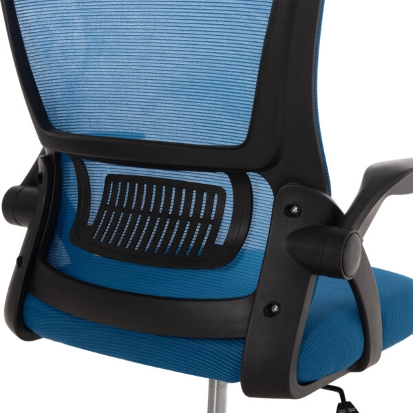 ΚΑΡΕΚΛΑ ΓΡΑΦΕΙΟΥ BLAZER HM1205.03 ΜΠΛΕ MESH-ΜΑΥΡΟΣ ΣΚΕΛΕΤΟΣ NYLON 60,5x47x85,5Υεκ.