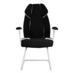 ΠΟΛΥΘΡΟΝΑ ZAHARA HM1102.02 ΣΕ ΧΡΩΜΑ ΜΑΥΡΟ ΜΕ ΑΣΠΡΟ 66,5x63x108cm