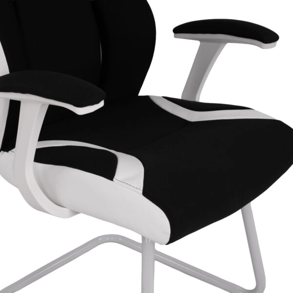 ΠΟΛΥΘΡΟΝΑ ZAHARA HM1102.02 ΣΕ ΧΡΩΜΑ ΜΑΥΡΟ ΜΕ ΑΣΠΡΟ 66,5x63x108cm