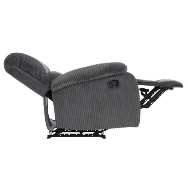 ΠΟΛΥΘΡΟΝΑ RELAX DIONI HM3296.11 ΓΚΡΙ ΡΙΓΕ ΥΦΑΣΜΑ 81x94x97Υεκ.