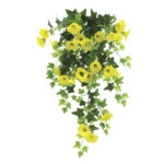 ΡΙΖΑ ΚΡΕΜΑΣΤΗ ΚΙΣΣΟΣ ΜΕ ΑΝΘΗ ΧΩΝΑΚΙΑ ΚΙΤΡΙΝΟ-ΠΡΑΣΙΝΟ - 35x25x80cm 12/72ΚΙΒ