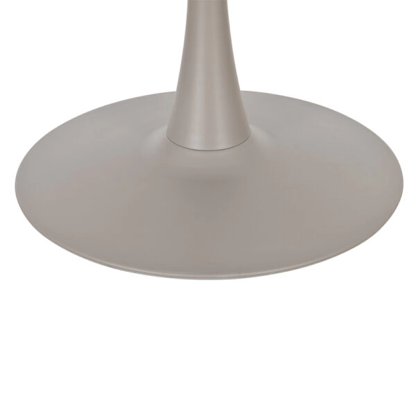 CASPIAN ΤΡΑΠΕΖΙ ΓΚΡΙ ΜΕ ΟΨΗ ΜΑΡΜΑΡΟΥ 80x80x75cm