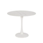 ICE ΤΡΑΠΕΖΙ ΡΟΤΟΝΤΑ ΑΣΠΡΟ 90x90x75cm