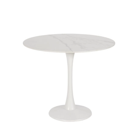 ICE ΤΡΑΠΕΖΙ ΡΟΤΟΝΤΑ ΑΣΠΡΟ 90x90x75cm