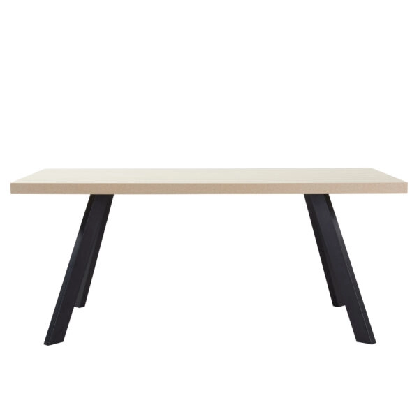 LITHOS ΤΡΑΠΕΖΙ BEIGE ΜΑΥΡΟ 180x90x76cm