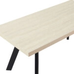 LITHOS ΤΡΑΠΕΖΙ BEIGE ΜΑΥΡΟ 180x90x76cm