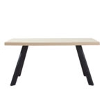 LITHOS ΤΡΑΠΕΖΙ BEIGE ΜΑΥΡΟ 160x80x76cm