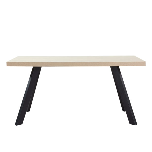 LITHOS ΤΡΑΠΕΖΙ BEIGE ΜΑΥΡΟ 160x80x76cm