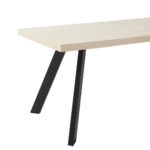 LITHOS ΤΡΑΠΕΖΙ BEIGE ΜΑΥΡΟ 160x80x76cm