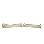 RAY ΔΙΣΚΟΣ ΜΕ ΛΑΒΕΣ SET 2ΤΜΧ 53x30x8cm ΜΕΤΑΛΛΟ ΧΡΥΣΟ ΚΑΘΡΕΠΤΗΣ