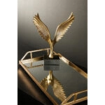 RAY ΔΙΣΚΟΣ ΜΕ ΛΑΒΕΣ SET 2ΤΜΧ 53x30x8cm ΜΕΤΑΛΛΟ ΧΡΥΣΟ ΚΑΘΡΕΠΤΗΣ