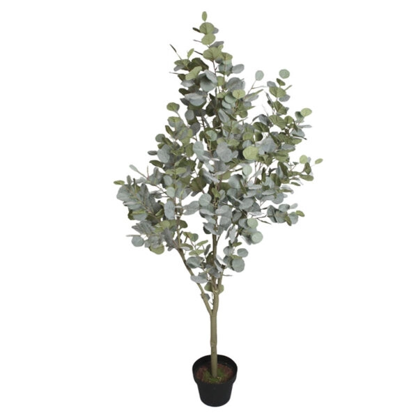 ΤΕΧΝΗΤΟ ΔΕΝΤΡΟ ΕΥΚΑΛΥΠΤΟΣ ΣΕ ΓΛΑΣΤΡΑ ΠΡΑΣΙΝΟ - Y165cm 2/ΚΙΒ