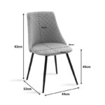 Καρέκλα Giselle βελούδο σκούρο πράσινο-μαύρο χρυσό πόδι