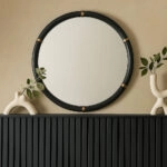 COLOMBO ΚΑΘΡΕΠΤΗΣ ΜΑΥΡΟ 100x4x100cm