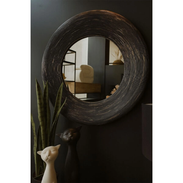 UP : DOWN ΚΑΘΡΕΠΤΗΣ ΤΟΙΧΟΥ ΜΑΥΡΟ ANTIQUE 77x6x77cm