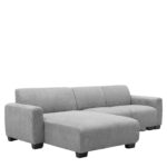 Καναπές Γωνιακός Αναστρέψιμος ArteLibre TRIANA Γκρι Ύφασμα 287x161x71cm