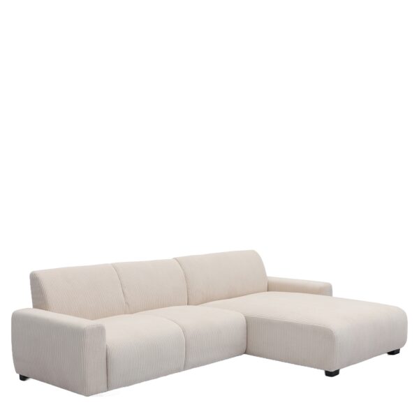 Καναπές Γωνιακός Αναστρέψιμος ArteLibre TRIANA Μπεζ Ύφασμα 287x161x71cm